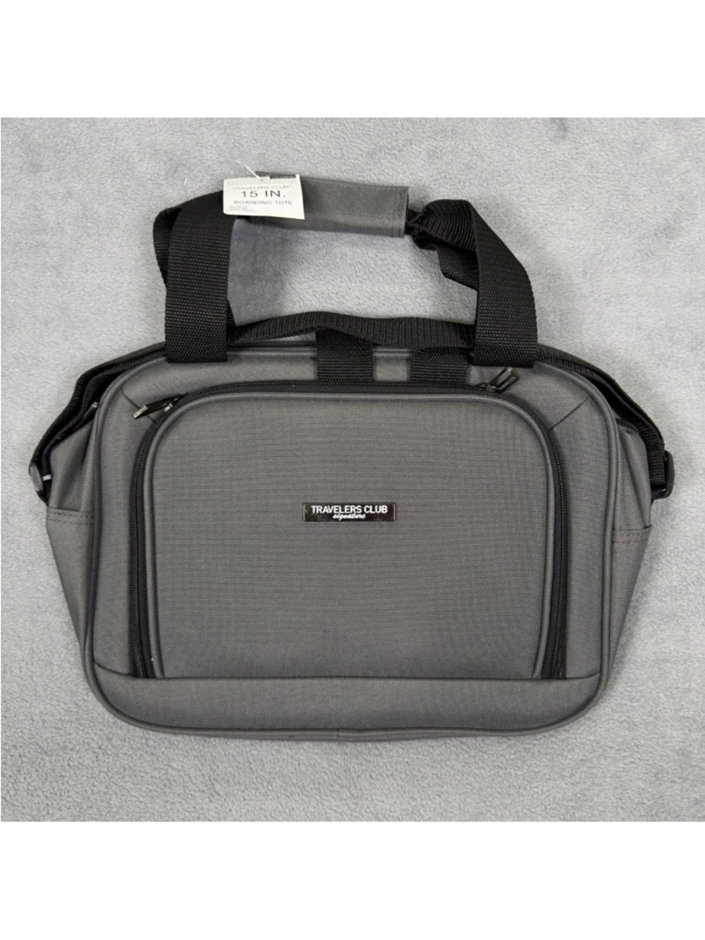 Traveler's Club Signature Gray Messenger Bag NWOT